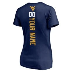 West Virginia Mountaineers Fanatics Branded Women's Playmaker Football Personalized Name & Number V-Neck T-Shirt - Navy 5 West Virginia Mountaineers Fanatics Branded Women's Playmaker Football Personalized Name & Number V-Neck T-Shirt - Navy -Football Related Stores womens fanatics branded navy west virginia mountaineers playmaker football personalized name and number v neck t shirt pi4600000 altimages ff 4600059 491de8551a2a0604fe3falt3 full