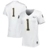 #1 Notre Dame Fighting Irish Under Armour Women's Replica Football Jersey - White