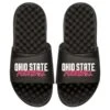 Ohio State Buckeyes ISlide Youth Football Stacked Slide Sandals - Black