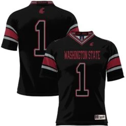 #1 Washington State Cougars ProSphere Youth Endzone Football Jersey - Black